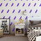 Set of 18 Vinyl Wall Art Decal - Feathers Pattern - 6" x 4.33" Each - Modern Trendy Urban Home Living Room Bedroom Apartment Decor - Office Work Nursery Playroom Stickers (6" x 4.33" each; Purple) Purple 6" x 4.33" each 3