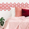 Set of 25 Vinyl Wall Art Decal - Rhombus Diamond Pattern - 5" x 5" Each - Trendy Modern Home Bedroom Living Room Dorm Room Apartment Office Workplace Playroom Nursery Decor (5" x 5" Each; Red) Red 5" x 5" each 3