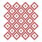 Set of 25 Vinyl Wall Art Decal - Rhombus Diamond Pattern - 5" x 5" Each - Trendy Modern Home Bedroom Living Room Dorm Room Apartment Office Workplace Playroom Nursery Decor (5" x 5" Each; Red) Red 5" x 5" each 4