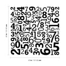 Vinyl Wall Art Decal - Set of Numbers - Educational Kids Toddlers Teens Learning Home Apartment Bedroom Playroom Classroom Homeschool Preschool Kindergarten Decor (40" x 40"; Black)   4