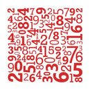 Vinyl Wall Art Decal - Set of Numbers - 40" x 40" - Educational Kids Toddlers Teens Learning Home Apartment Bedroom Playroom Classroom Homeschool Preschool Kindergarten Decor (40" x 40"; Red) Red 40" x 40" 3