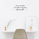 Vinyl Wall Art Decal - Every Mistake You Make Is One Step Forward - Modern Motivational Home Bedroom Apartment Quote -Trendy Positive Workplace School Living Room Office Decor   3