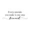 Vinyl Wall Art Decal - Every Mistake You Make Is One Step Forward - Modern Motivational Home Bedroom Apartment Quote -Trendy Positive Workplace School Living Room Office Decor   4