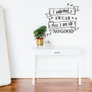 Vinyl Wall Art Decal - I Solemnly Swear That I Am Up To No Good - 22. Harry Potter Inspired Quote For Children's Little Kids Home Apartment Bedroom Nursery Playroom Daycare Wall Door   2