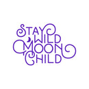 Vinyl Wall Art Decal - Stay Wild Moon Child - 15" x 23" - Trendy Modern Fun And Free Bedroom Apartment Playroom Nursery Decor - Indoor Outdoor Home Living Room Household Quotes Purple 15" x 23" 4