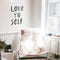 Vinyl Wall Art Decal - Love Yo Self - Modern Motivational Home Bedroom Apartment Work Quotes - Positive Trendy Inspirational Workplace Living Room Office Decor   3