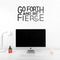 Vinyl Wall Art Decal - Go Forth And Be Fierce - Modern Motivational Home Office Living Room Quote - Positive Encouraging Apartment Bedroom Work Indoor Decor   2