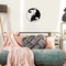 Vinyl Wall Art Decal - Ying Yang Cats - 22" x 22" - Cute Trendy Kittens Shape For Pet Lovers Home Apartment Bedroom Living Room Dorm Room Indoor Decoration Black 22" x 22" 2