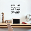 Vinyl Wall Art Decal - If You Can't Think Of Anything Nice To Say You're Not Thinking Hard Enough - Trendy Inspirational Life Quote For Home Bedroom Playoom Office Classroom School Decor   2