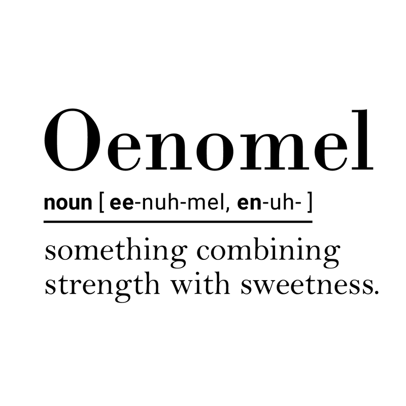 Vinyl Wall Art Decal - Oenomel Something Combining Strength With Sweetness - Inspirational Modern Trendy Life Quote For Home Bedroom Living Room Closet Decor   2