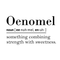 Vinyl Wall Art Decal - Oenomel Something Combining Strength With Sweetness - 17" x 30" - Inspirational Modern Trendy Life Quote For Home Bedroom Living Room Closet Decor Black 17" x 30" 2