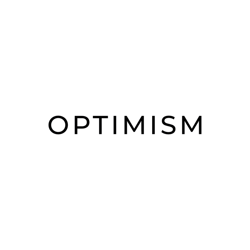 Vinyl Wall Art Decal - Optimism - 4" x 30" - Trendy Modern Minimalist Motivational Quote For Home Bedroom Office Indoor Workplace School Classroom Decoration Sticker Black 4" x 30" 4