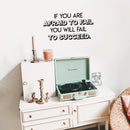 Vinyl Wall Art Decal - If You are Afraid To Fail - 15" x 30" - Modern Motivational Quote For Home Apartment Bedroom Dorm Room Classroom School Office Workplace Decoration Sticker Black 15" x 30" 2