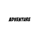 Vinyl Wall Art Decal - Adventure - 4" x 20" - Modern Motivational Quote For Home Bedroom Living Room School Office Travel Agency Decoration Sticker Black 4" x 20"