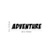 Vinyl Wall Art Decal - Adventure - 4" x 20" - Modern Motivational Quote For Home Bedroom Living Room School Office Travel Agency Decoration Sticker Black 4" x 20" 4