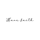 Vinyl Wall Art Decal - Have Faith - 4. Cursive Trendy Modern Inspirational Religious Faithful Quote For Home Bedroom Living Room Church Indoor Work Decoration Sticker   4