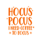 Vinyl Wall Art Decal - Hocus Pocus I Need Coffee To Focus - 23" x 22" - Modern Magical Halloween Quote For Home Bedroom Store Coffee Shop Seasonal Decoration Sticker Orange 23" x 22" 5