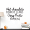 Vinyl Wall Art Decal - Hot Chocolate Crunchy Leaves Cozy Knits Pumpkins - - Autumn Harvest Fall Seasonal Quote For Home Bedroom Kitchen Dining Room Office Decoration Sticker   3