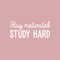 Vinyl Wall Art Decal - Stay Motivated Study Hard - 15" x 36" - Modern Positive Motivational Quote For Home Kids Room Office Workplace School Classroom Decoration Sticker White 15" x 36" 5