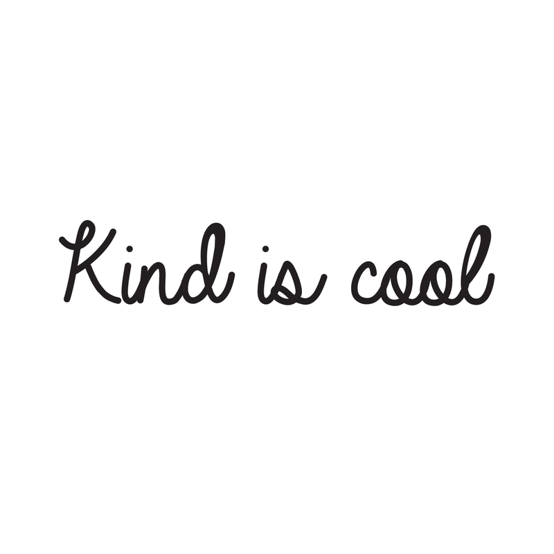 Vinyl Wall Art Decal - Kind Is Cool - Trendy Minimalist Kindness Quote For Home Living Room Kids Playroom School Office Business Decoration Sticker   2