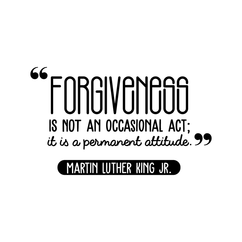 Vinyl Wall Art Decal - Forgiveness Is Not An Occasional Act - - Modern Positive Inspirational Quote For Home Bedroom Living Room Office School Decoration Sticker   2