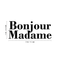 Vinyl Wall Art Decal - Bonjour Madame - Trendy Cute French Good Morning Quote For Women Home Bedroom Girls Room Living Room Office Decoration Sticker   2