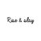 Vinyl Wall Art Decal - Rise & Slay - Trendy Minimalist Sarcastic Quote For Home Apartment Bedroom Living Room Office Workplace Decoration Sticker   2