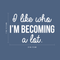 Vinyl Wall Art Decal - I Like Who I'm Becoming A Lot - 17" x 26" - Modern Inspirational Quote For Home Bedroom Closet Living Room Apartment Office Decor Sticker White 17" x 26" 2