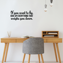 Vinyl Wall Art Decal - If You Want To Fly Give Up Everything That Weighs You Down - Inspirational Buddha Life Quote For Home Bedroom Living Room Office Classroom School Decor Sticker   4