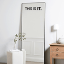 Vinyl Wall Art Decal - This Is It - 5" x 25" - Modern Inspirational Sticker Quote For Home Bedroom Closet Living Room Bathroom Apartment Work Office Decor Black 5" x 25"