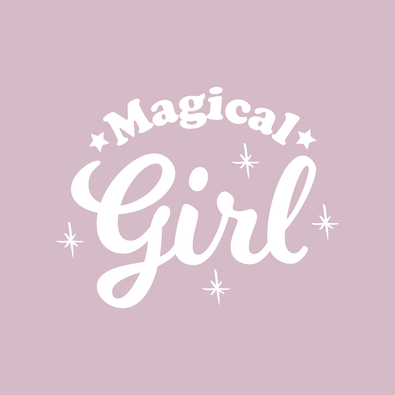 Vinyl Wall Art Decal - Magical Girl - 17" x 22" - Trendy Inspirational Cute Magic Stars Sticker Quote For Home Bedroom Girls Baby Room Nursery Office Decor White 17" x 22" 4