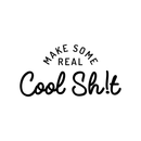 Vinyl Wall Art Decal - Make Some Real Cool Sh!t - 17" x 33" - Trendy Motivational Funny Sticker Quote For Home Bedroom Living Room Kitchen Coffee Shop Office Decor Black 17" x 33" 4