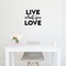 Vinyl Wall Art Decal - Live What You Love - 17" x 18" - Modern Inspirational Sticker Quote For Home Bedroom Living Room Work Office Kids Room Nursery Decor Black 17" x 18" 3