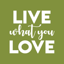 Vinyl Wall Art Decal - Live What You Love - 17" x 18" - Modern Inspirational Sticker Quote For Home Bedroom Living Room Work Office Kids Room Nursery Decor White 17" x 18" 5