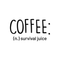 Vinyl Wall Art Decal - Coffee Definition Survival Juice - Modern Funny Sticker Quote For Home Bedroom Living Room Restaurant Kitchen Coffee Shop Cafe Decor   4