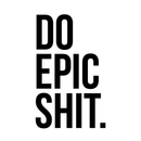 Vinyl Wall Art Decal - Do Epic Sh!t - 28" x 17" - Modern Motivational Funny Quote Sticker For Home Bedroom Living Room Office Workplace Kitchen Decor Black 28" x 17" 5