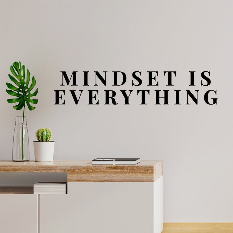 Vinyl Wall Art Decal - Mindset is Everything - Modern Inspirational Quote Sticker For Home Bedroom Kids Room Playroom School Classroom Work Office Decor   2