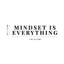 Vinyl Wall Art Decal - Mindset is Everything - Modern Inspirational Quote Sticker For Home Bedroom Kids Room Playroom School Classroom Work Office Decor   4