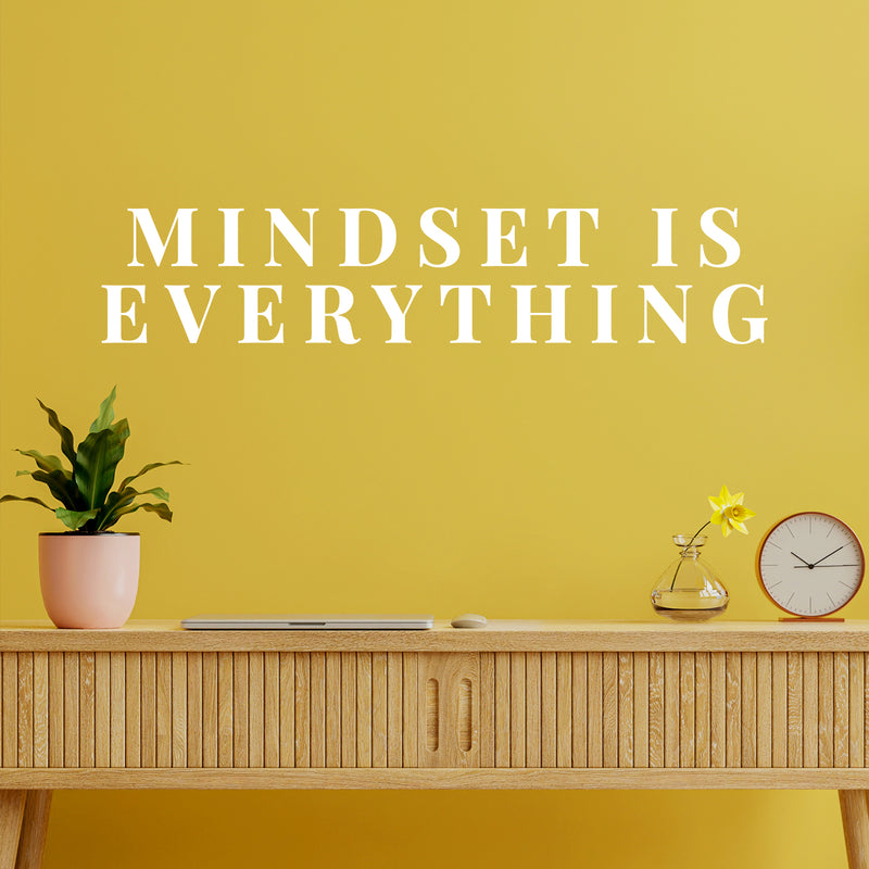 Vinyl Wall Art Decal - Mindset is Everything - Modern Inspirational Quote Sticker For Home Bedroom Kids Room Playroom School Classroom Work Office Decor   5